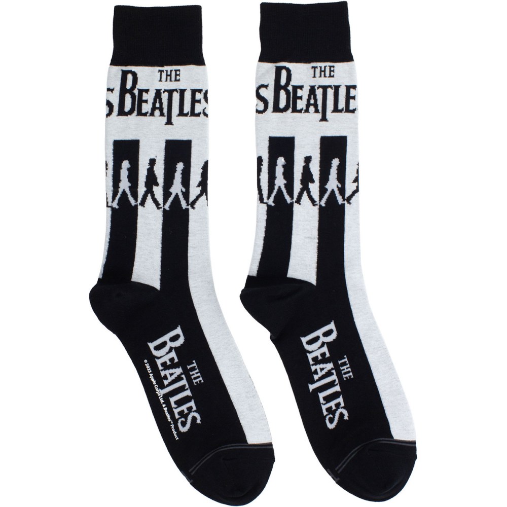 The Beatles - Abbey Road Crossing Socks - Black/White